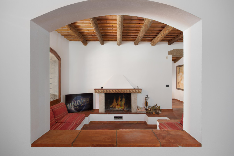 Casa, chimenea, salon